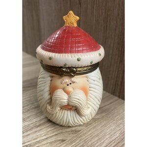 Vintage Santa Keepsakes Trinket Box Center Street Designs Fayette Skinner